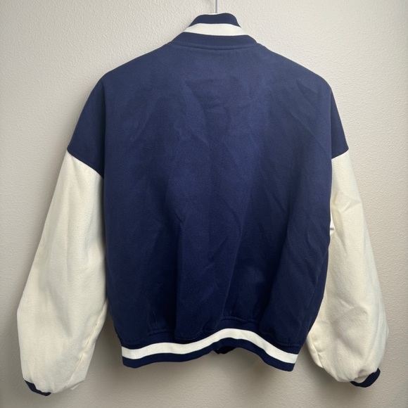BOOHOO Oversized‎ Colorblock Varsity Bomber Jacket - Picture 10 of 10